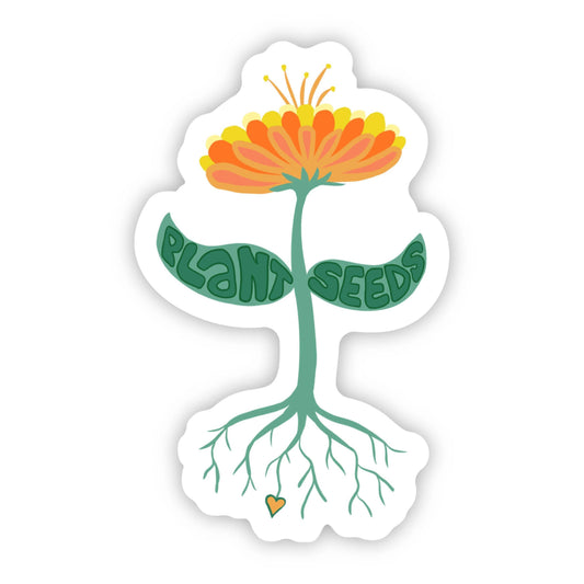 Plant Seeds Floral Sticker