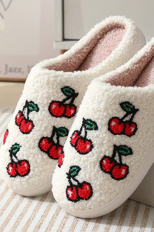 Cherry Cozy Slippers