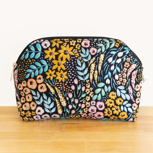 Floral Zipper Pouch - Multiple prints