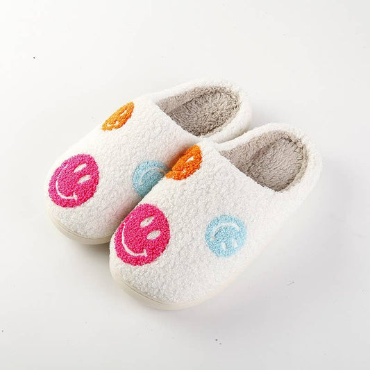 Smiley Multi Cozy Slippers