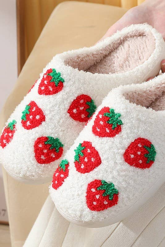 Strawberry Cozy Slippers