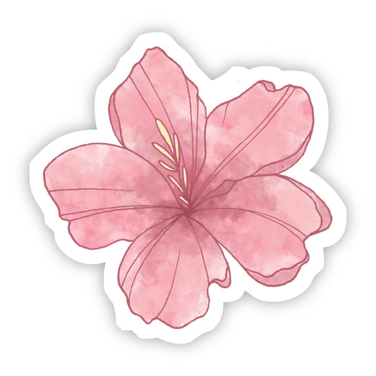 Pink Flower Watercolor Sticker