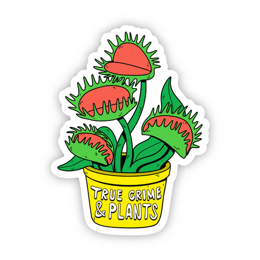 True Crime & Plants Sticker