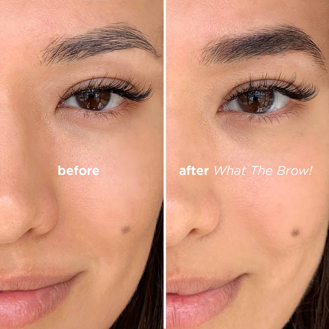 WHAT THE BROW! EYEBROW & LASH GROWTH SERUM: Transparent