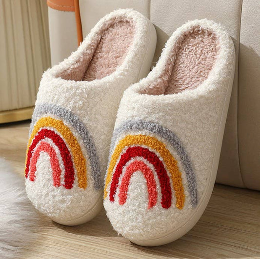 Rainbow Cozy Slippers