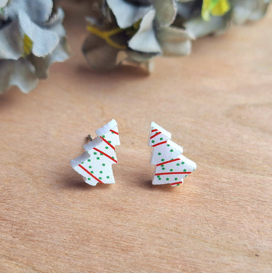 L. Debbie Xmas Cake Earrings