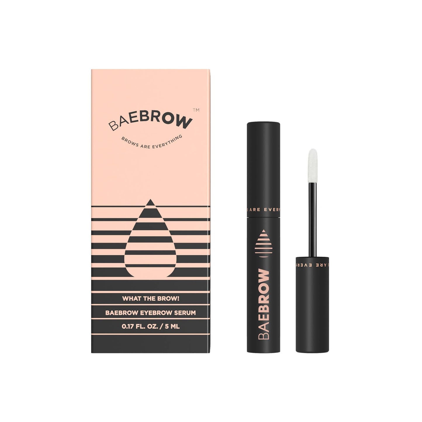 WHAT THE BROW! EYEBROW & LASH GROWTH SERUM: Transparent