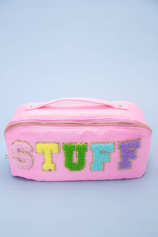 "STUFF"  Cosmetic Makeup Travel Pouch