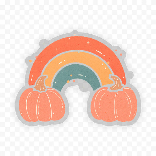 Rainbow Pumpkin Sticker