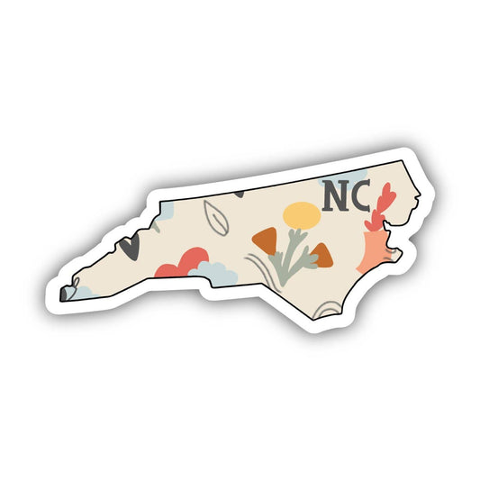 North Carolina Abstract Pattern Sticker