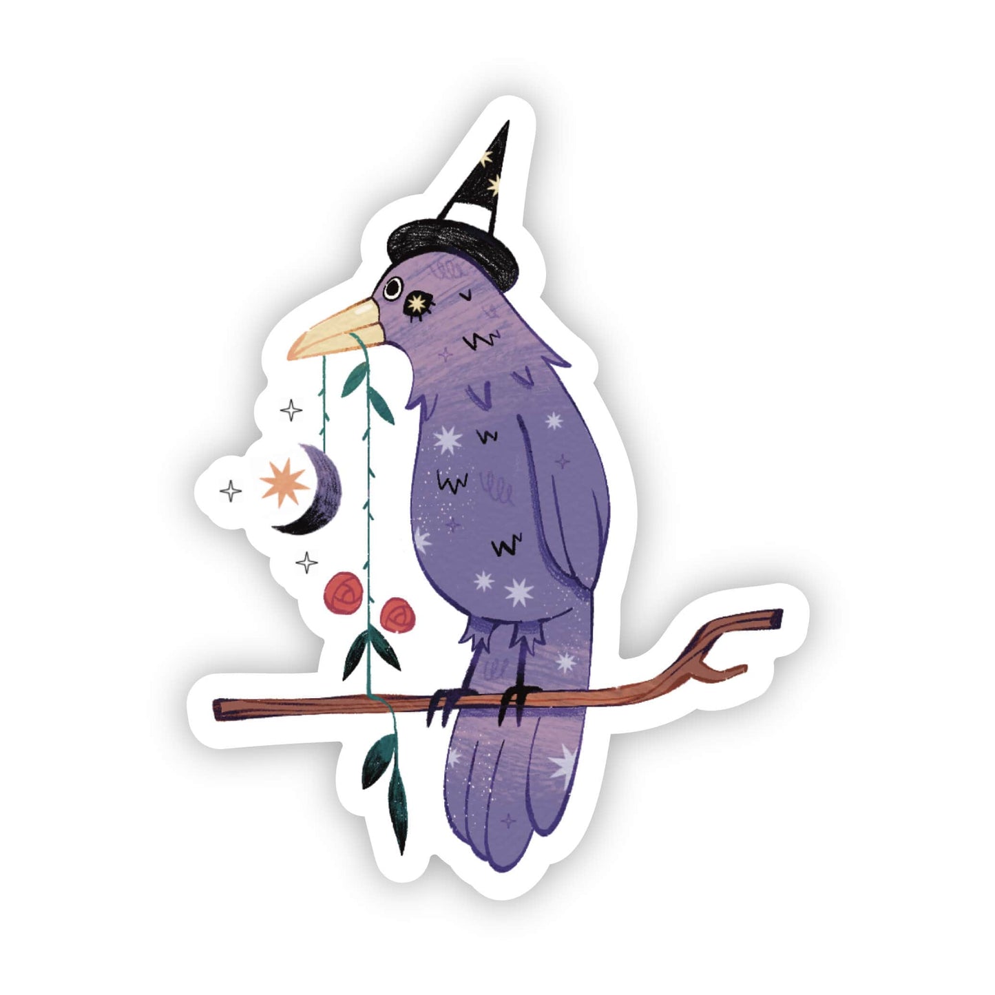 Raven witch sticker